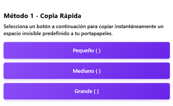 Invisible 1 Metodo 1 to Copy texto invisible