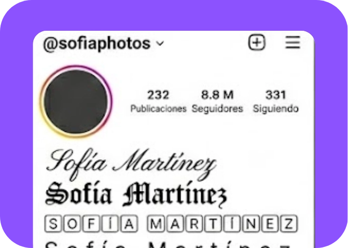 Letras para Instagram 4 Usalo en linea